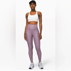Lululemon zone in crop leggings frosted mulberry